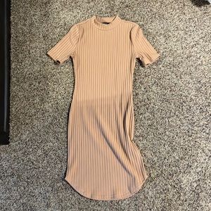 Forever 21 mock dress beige